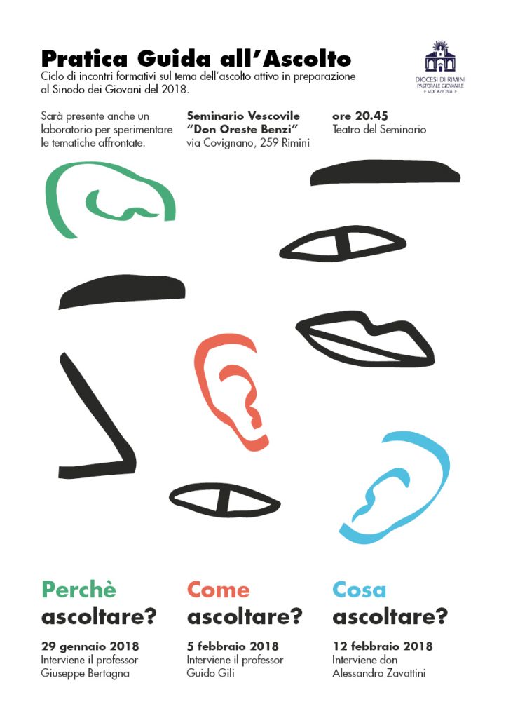 Volantino 3 sere su ascolto dei giovani